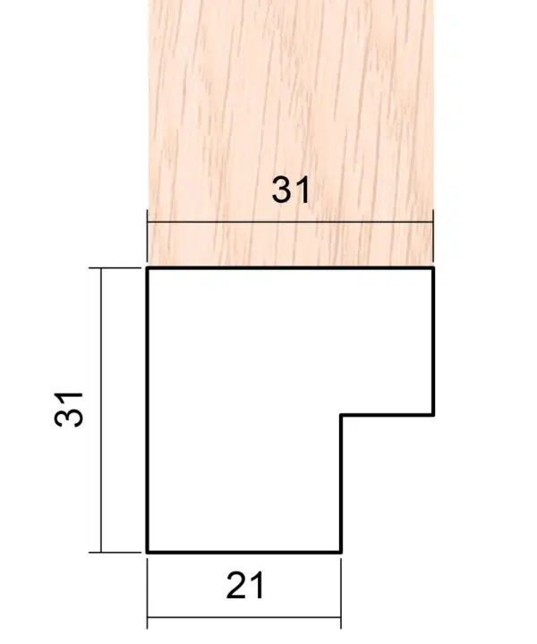 ER732OAK - Picture Frame Moulding
