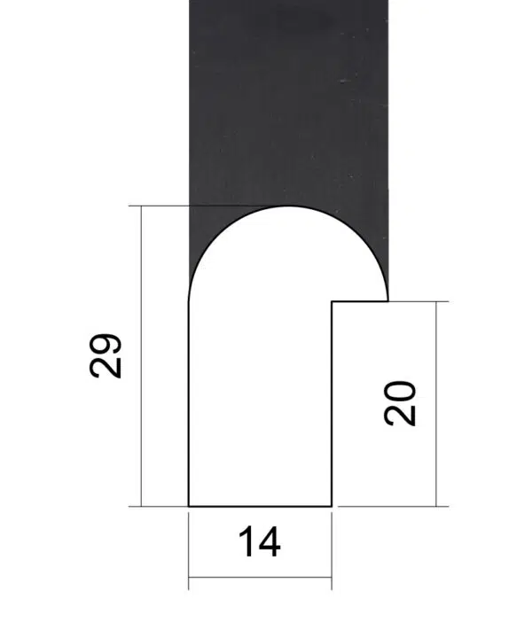 ER762BLK - Picture Frame Moulding