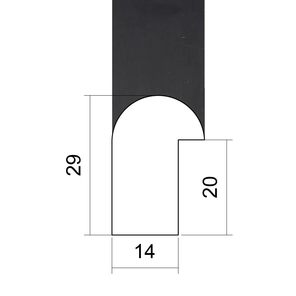 ER762BLK - Picture Frame Moulding