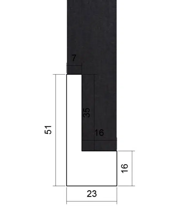 ER764BLK - Picture Frame Moulding