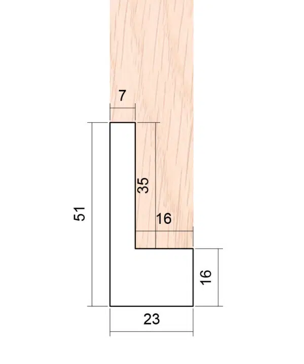 ER764OAK - Picture Frame Moulding