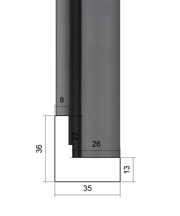ER765BLK - Picture Frame Moulding