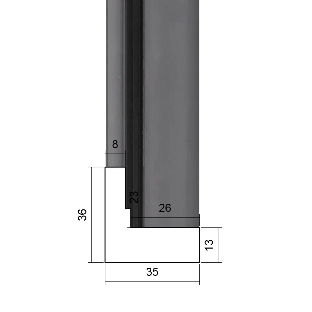 ER765BLK - Picture Frame Moulding