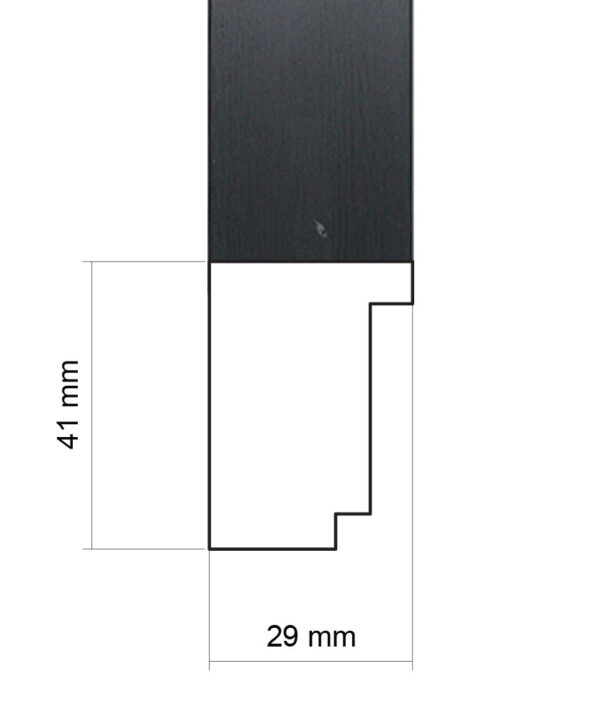 ER769BLK - Black - Picture Frame Moulding