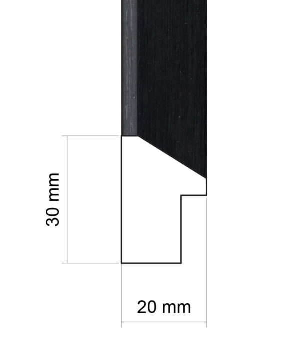 ER771BLK - Black - Picture Frame Moulding