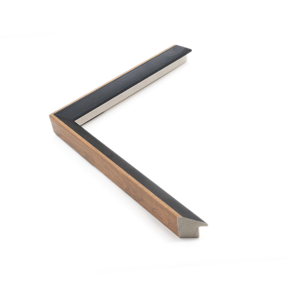 ER771KT-BLK - Kiaat - Black Inside - Picture Frame Moulding