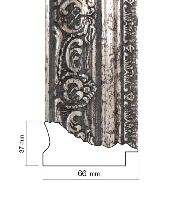 ER772B - Silver - Picture Frame Moulding