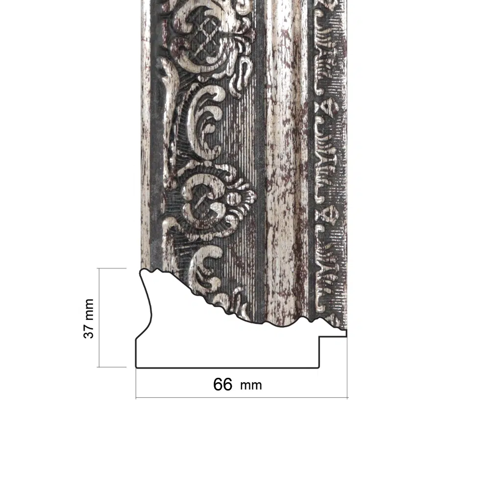 ER772B - Silver - Picture Frame Moulding